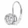 White Cubic Zirconia 14k White Gold Earrings With Velvet Gift Box 2.00ctw