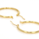 Classic Polished Hoop Earrings In 18K Gold Over Sterling Silver 1.0"
