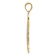 14K Two-tone Gold  Sun Filigree Pendant