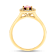 1.37ctw Ruby and Diamond Ring in 14k Yellow Gold