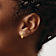 14k Yellow Gold Polished Heart Dangle Earrings