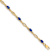 10k Yellow Gold Diamond and Sapphire Bracelet