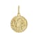 Aries Zodiac Medallion Pendant In Solid 14K Yellow Gold