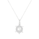 8-9mm White Cultured Freshwater Pearl Sterling Silver Pendant W/Chain
