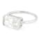 Moissanite Radiant-Cut Solitaire Ring In Platinum-Enhanced Sterling
Silver 4.00ctw Diamond Equivalent Weight