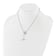 Rhodium Over 14K White Gold Lab Grown Diamond Heart Toggle Necklace