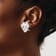 Rhodium Over 14k White Gold Polished Fancy Stud Earrings