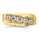 10K Yellow Gold Lab Grown Diamond SI1/SI2, G H I, Men's 5-Stone Ring