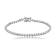 CZ Bezel-Set Tennis Bracelet In Sterling Silver