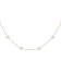 Freshwater Pearl Station Necklace In 14K Gold