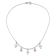 Sterling Silver Polished Enamel Cubic Zirconia Cross and Angels
Children's Necklace