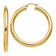 14k Yellow Gold 1 15/16" Polished Hoop Earrings