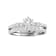 0.55ctw Diamond Engagement Ring in 14k White Gold