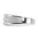 Rhodium Over 10K Gold Lab Grown Diamond Men's Ring
