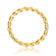 Chain Link Band Ring In 14K Gold Over Sterling Silver