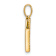 14k Yellow Gold Diamond Letter H Initial Pendant