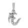 Rhodium Over 14k White Gold Diamond Om Symbol Pendant