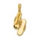 14K Two-tone Gold Diamond Flip-Flops Charm