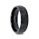 RENEGADE Domed Hammer Finish Black Tungsten Carbide Wedding Band with
Brushed Finish 6mm