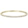 CZ Flex Bangle In 18K Gold Over Brass 9.23ctw