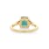2.18 Ctw Emerald With 0.12 Ctw White Diamond Ring in 14K YG