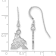 Rhodium Over Sterling Silver NHL Arizona Coyotes LogoArt Dangle Earrings