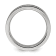 White Cubic Zirconia Titanium Flat 7mm Men's Band Ring