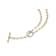 Pave CZ Paperclip Link Chain Necklace In 14K Gold Over Brass 16 Inch