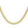 14K Yellow Gold 6.5mm Silky Herringbone Chain Necklace