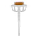 8x6mm Emerald Cut Citrine 1/5 ctw Diamond Rhodium Over Sterling Silver
Halo Ring