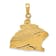 14k Yellow Gold Cruise Ship Pendant