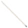 Rhodium Over Sterling Silver 8-9mm White Freshwater Cultured Pearl Bracelet