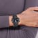 Ladies Charles Hubert Stainless Black Leather 40x23mm Watch