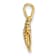 10K Yellow Gold Textured Mini Conch Shell Charm