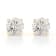 Certified White Lab-Grown Diamond H-I SI 14k Yellow Gold Stud Earrings 2.00ctw