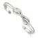 Sterling Silver Polished Infinity Cuff Bracelet