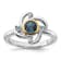 Rhodium Over Sterling Silver with 14K Accent London Blue Topaz and Swiss
Blue Topaz Ring