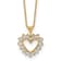 10K Yellow Gold Lab Grown Diamond VS/SI GH, Heart Pendant Necklace