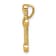 14k Yellow Gold Ruby Cross Chain Slide