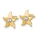 14K Yellow Gold and Rhodium Over 14K Yellow Gold Diamond-Cut Starfish
Stud Earrings
