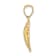 10K Yellow Gold Textured Scallop Shell Charm