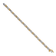 14k Yellow Gold and 14k White Gold Baguette Diamond Bracelet