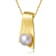 Pear Shape Freshwater Pearl Rectangle Drop Pendant In 14K Gold Over
Sterling Silver