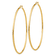 14k Yellow Gold 2 15/16" Polished Tube Hoop Earrings