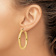 14k Yellow Gold 1 3/4" Polished Tube Hoop Earrings
