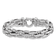 Rhodium Over Sterling Silver Polished Fancy Link Bracelet