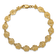 14k Yellow Gold Textured Sand Dollar Bracelet