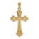 14k Yellow Gold Diamond-Cut Cross Pendant