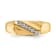 14K Yellow Gold Lab Grown Diamond Men's Ring