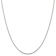 Rhodium Over 14k White Gold 1.25mm Solid Round Parisian Wheat 24 Inch Chain